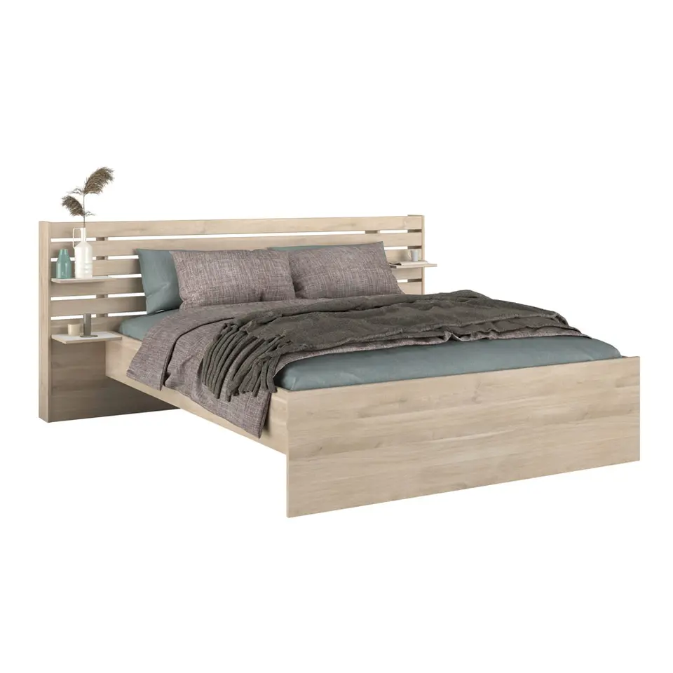 Bed Evi - eikenkleur - 180x200 cm