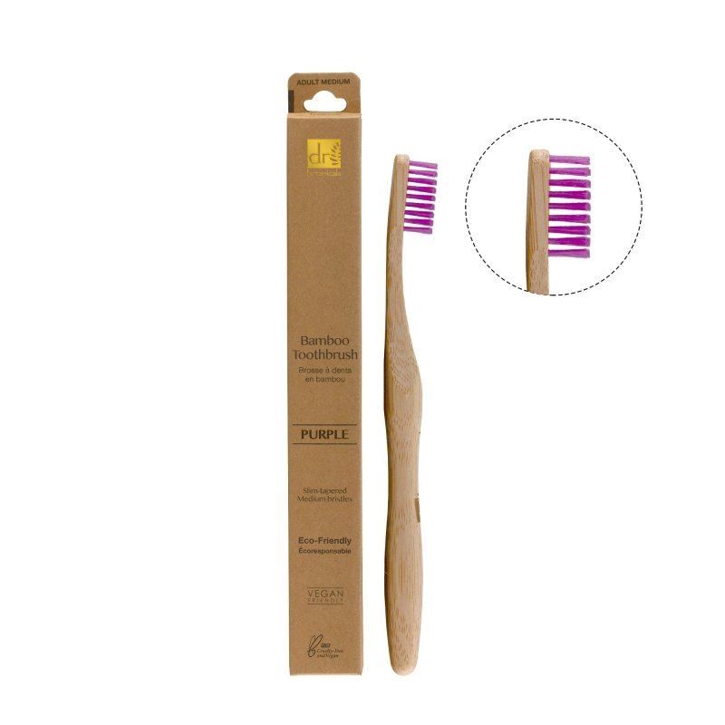 Dr. Botanicals Pastel Bamboo Toothbrush Kit