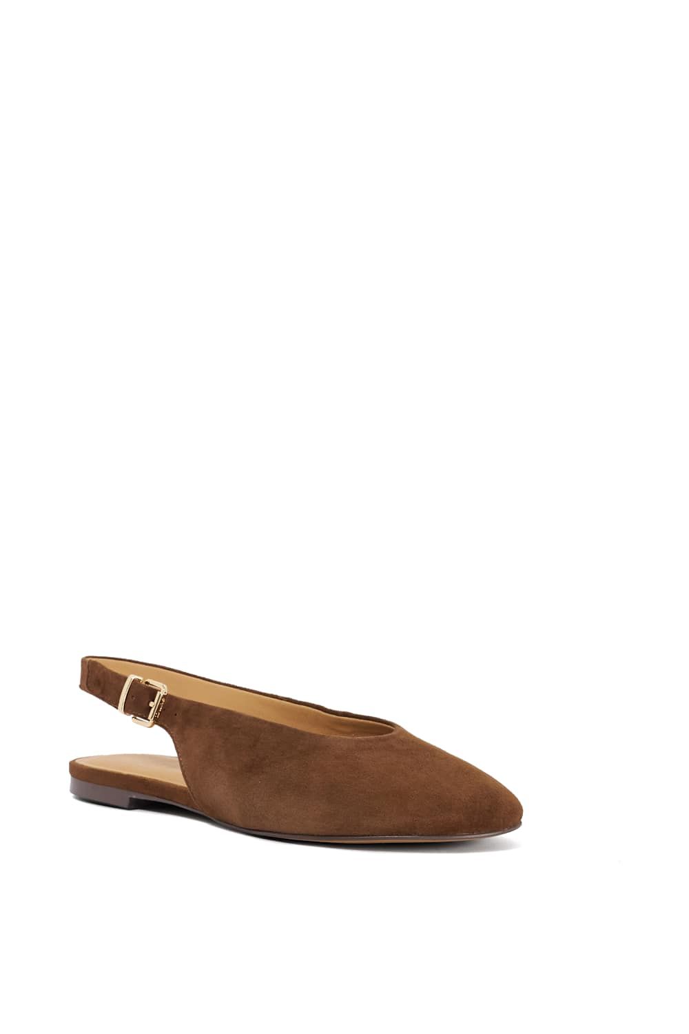 Dune London Honora' Suede Ballet Pumps