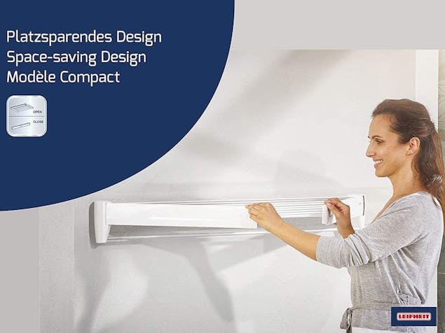 Leifheit Telegant 36 Protect Plus Wall Mounted Airer Dryer 83201