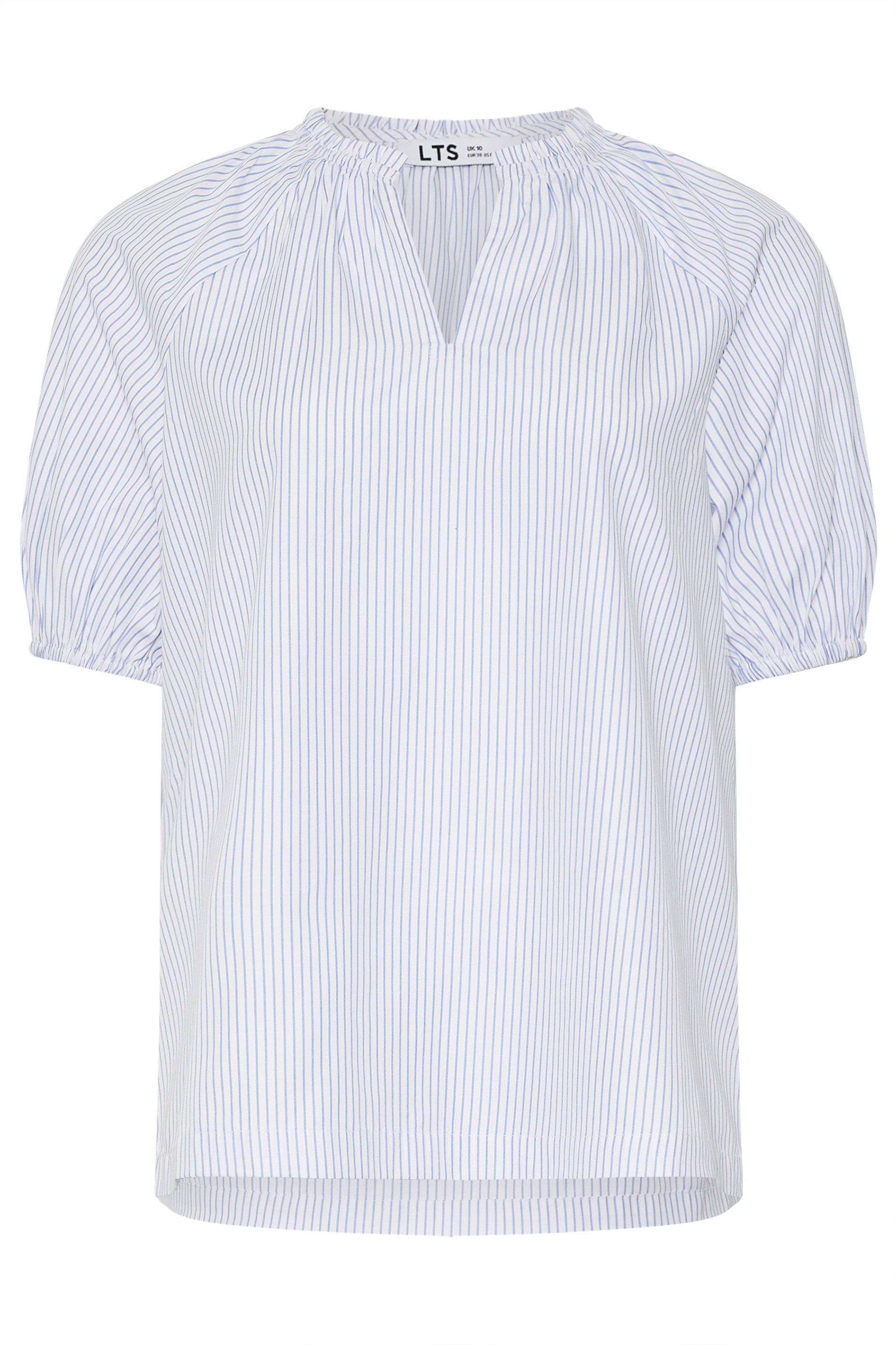 Long Tall Sally Tall Striped Puff Sleeve Blouse
