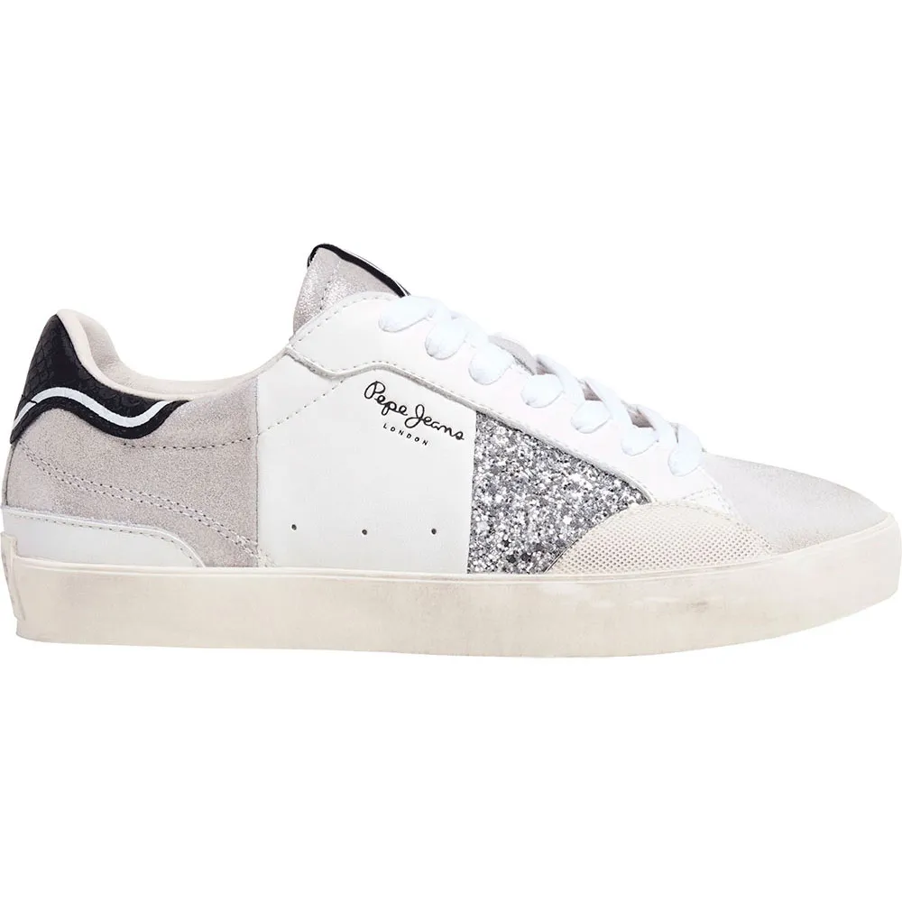 Pepe Jeans Lane Silver trainers