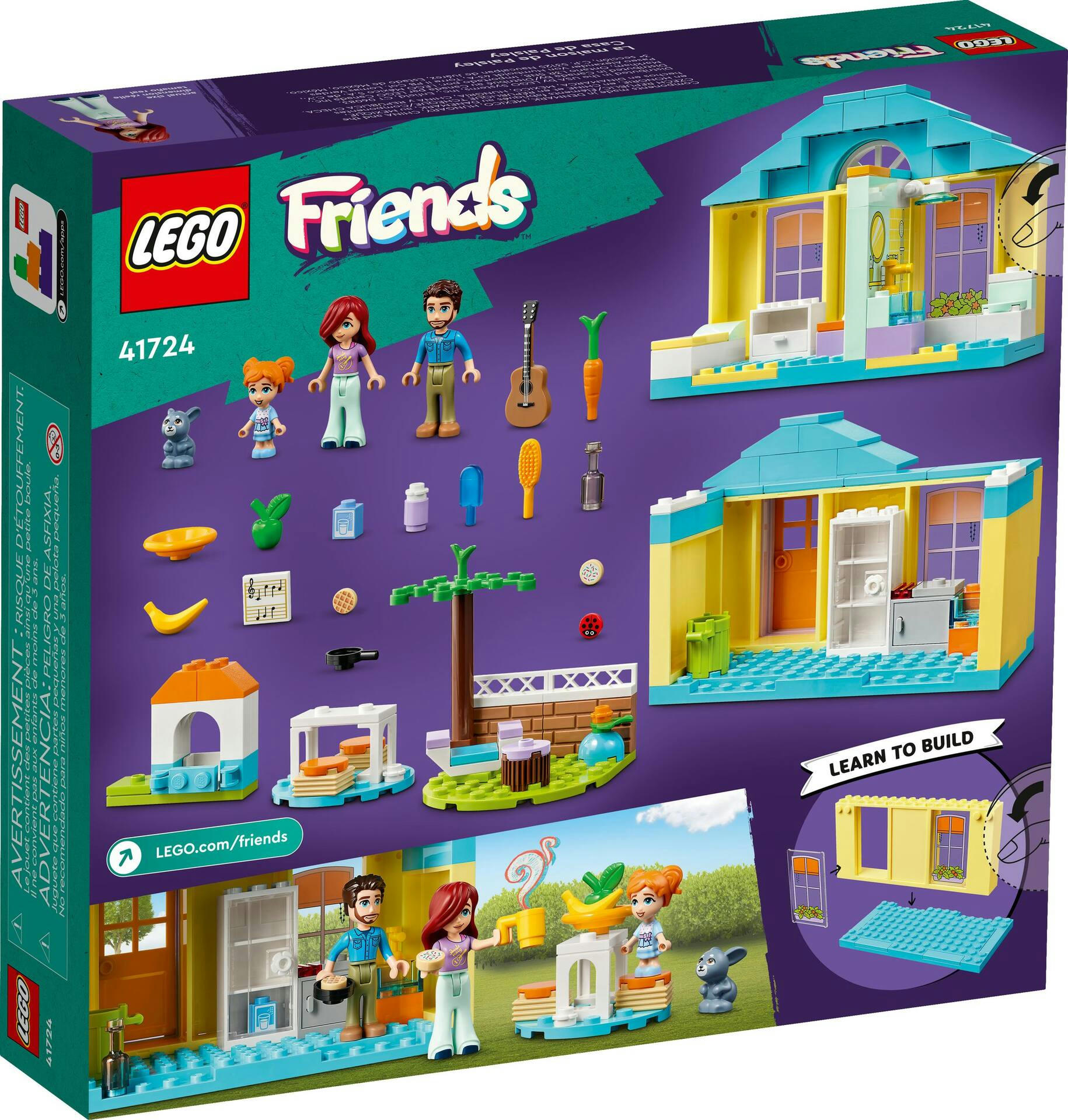 LEGO® Friends Paisley's House Building Toy Set - 41724, 185-pcs, Ages 4+