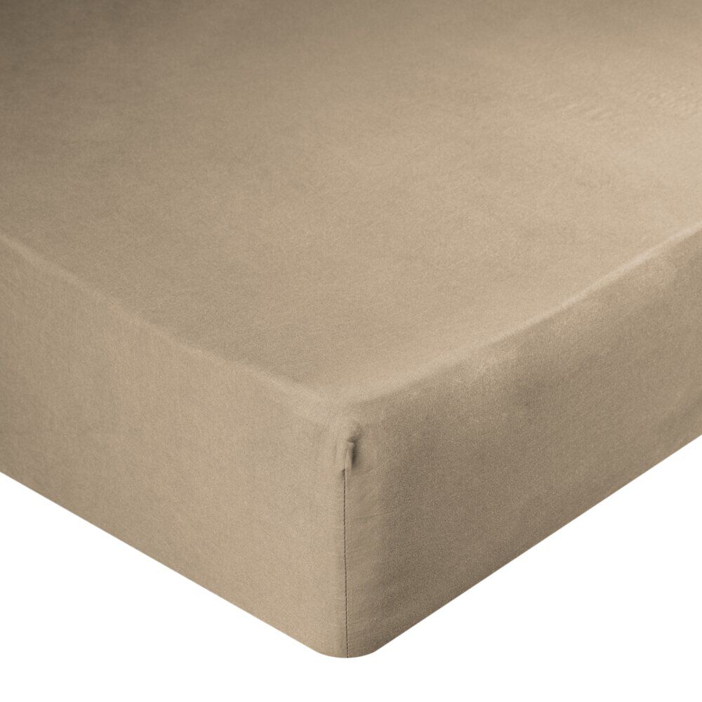 Drap-housse 2 personnes microfibre uni 140x200cm (4 modèles)