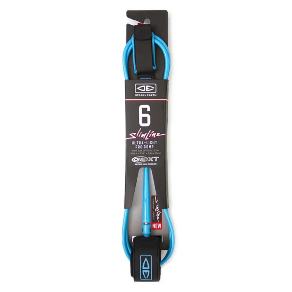 Ocean & Earth One XT Slim Line Lightweight Comp 6´0 Surfboard surf leash