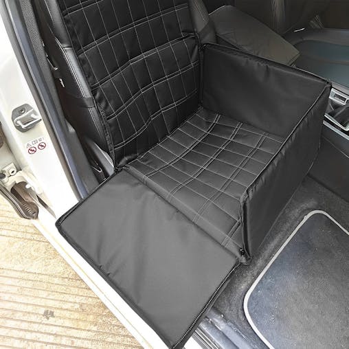 SOGA Black Car Pet Sitting Bag Breathable Safety Travel Portable Carrier Pouch Travel Essentials