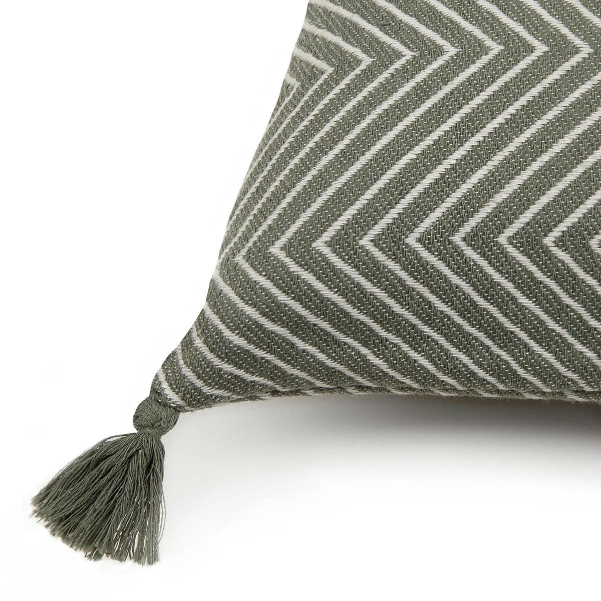 AMSTERDAM - Housse de coussin coton  50x50 vert olive