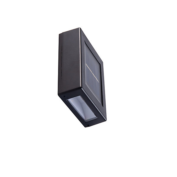 4 appliques solaire d'extérieur bidirectionnelles Carasau noir IP44 1lm