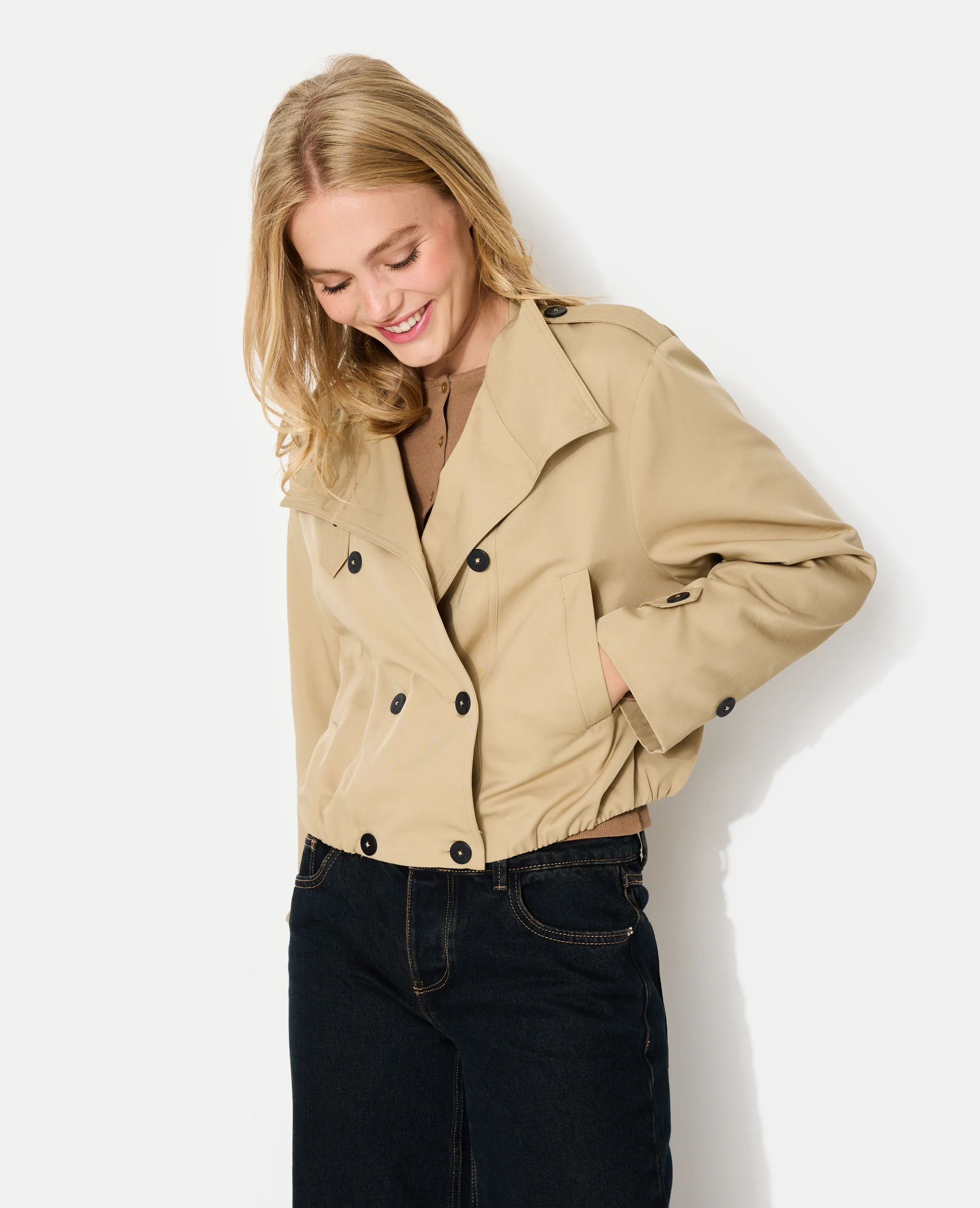 Blouson façon trench