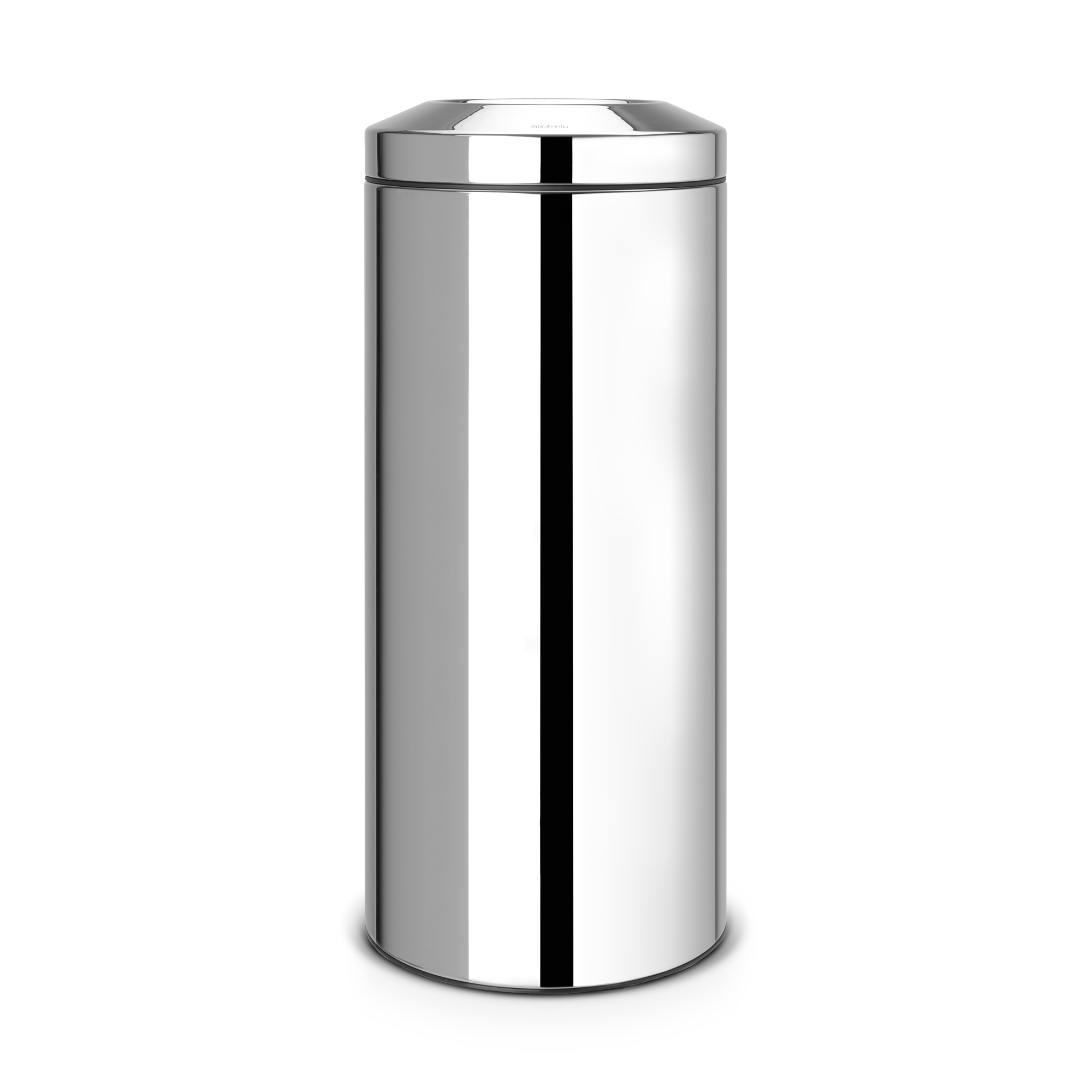 Brabantia Prullenbak met vlamdover Flame Guard met metalen binnenemmer, 30 liter, RWTÜV certificaat - Brilliant Steel