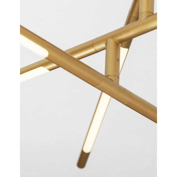 Deckenleuchte »Raccio «, LED, 32 W, Höhe: 25,5 cm, goldfarben