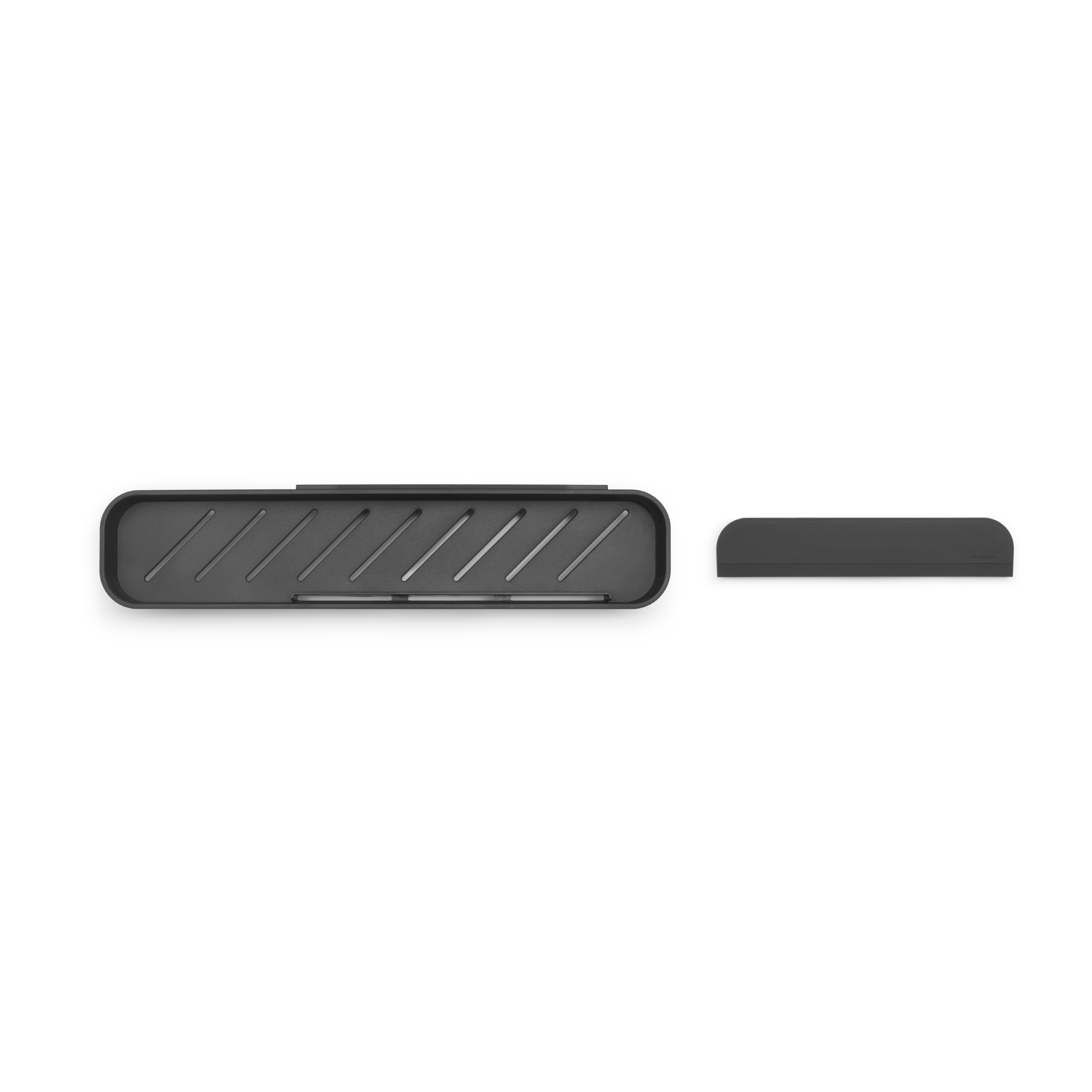 Brabantia MindSet doucheplanchet met wisser - Dark Grey