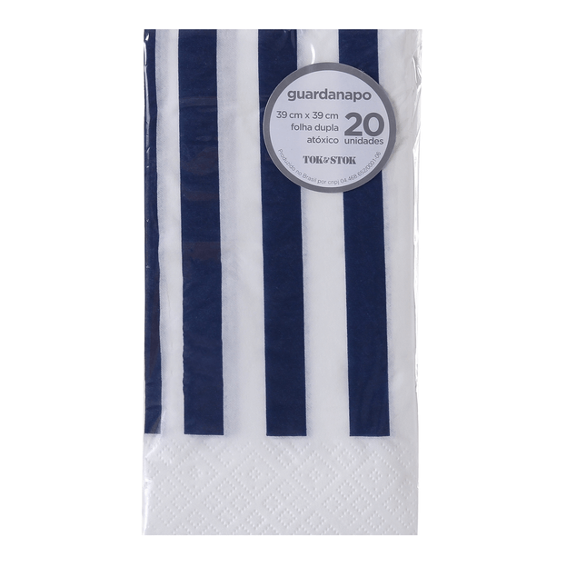 GUARDANAPO 39 CM X 39 CM C/20 BLUESTRIPE