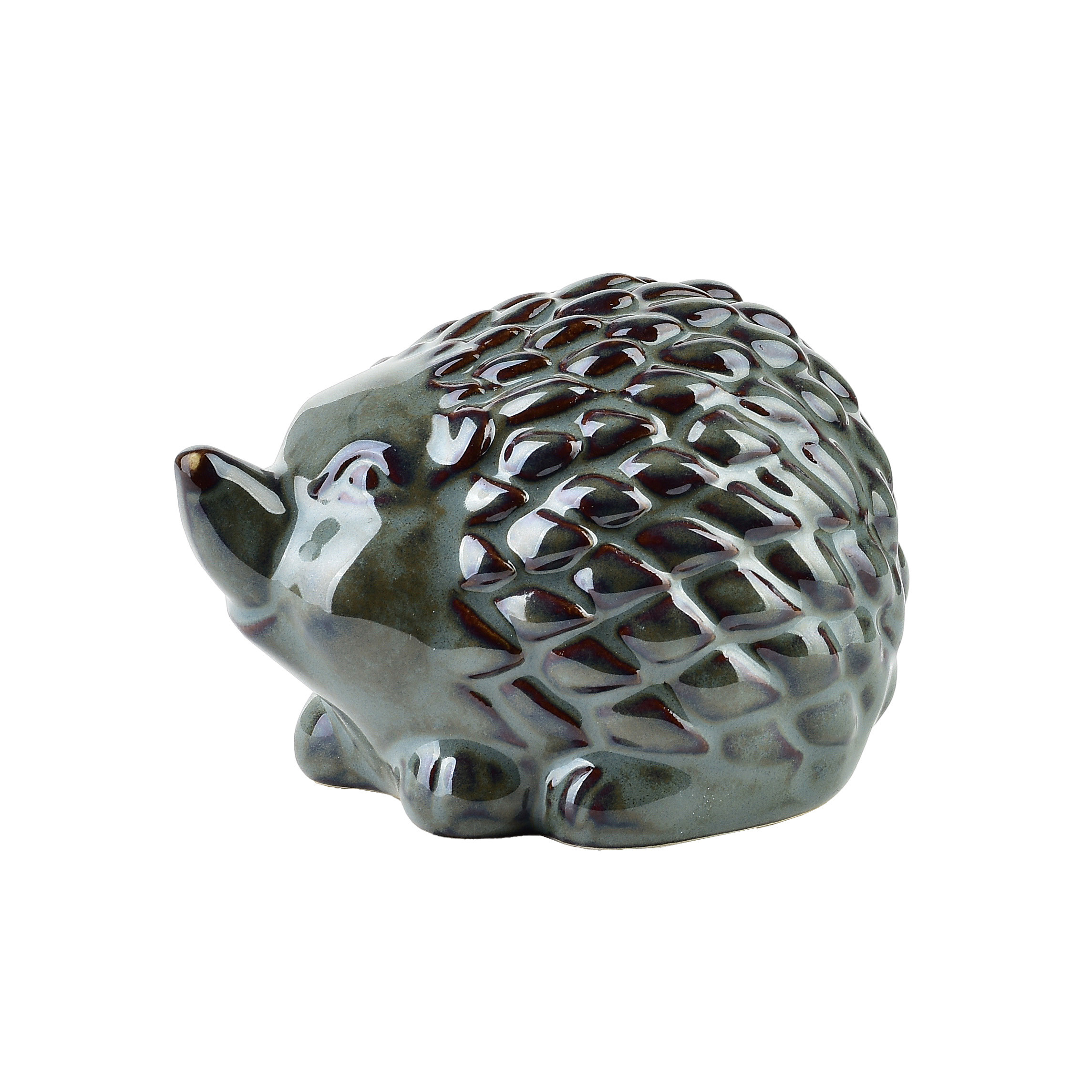 MAVE BLUE Figura jeż ceramiczny 10x8x7cm