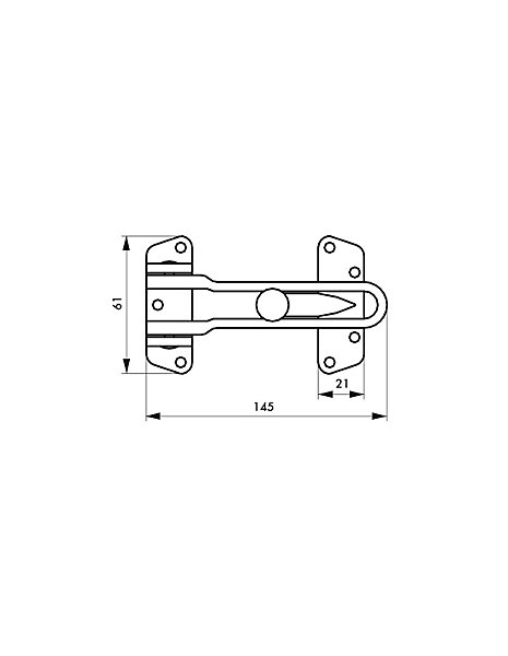 Entrebailleur pour porte d'entrée, nickel satin - SP