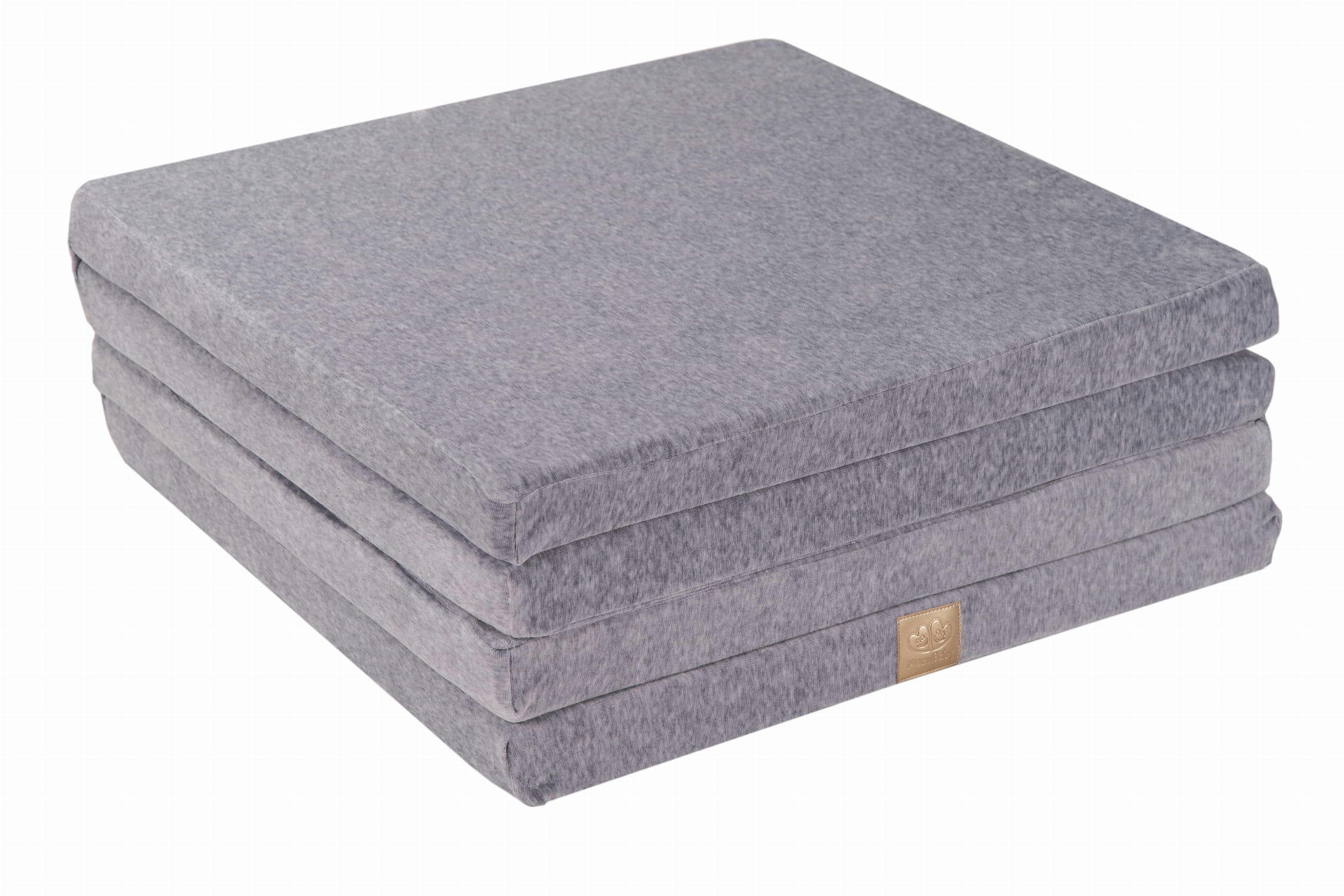 - Tapis de jeu carré gris 120x120cm