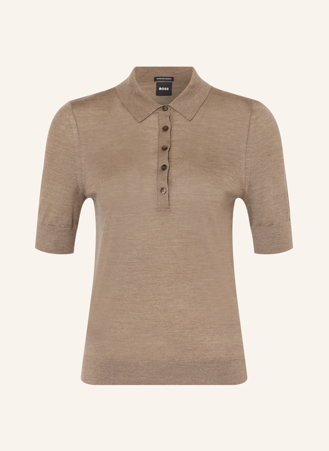 BOSS Poloshirt FIDENKA aus Merinowolle