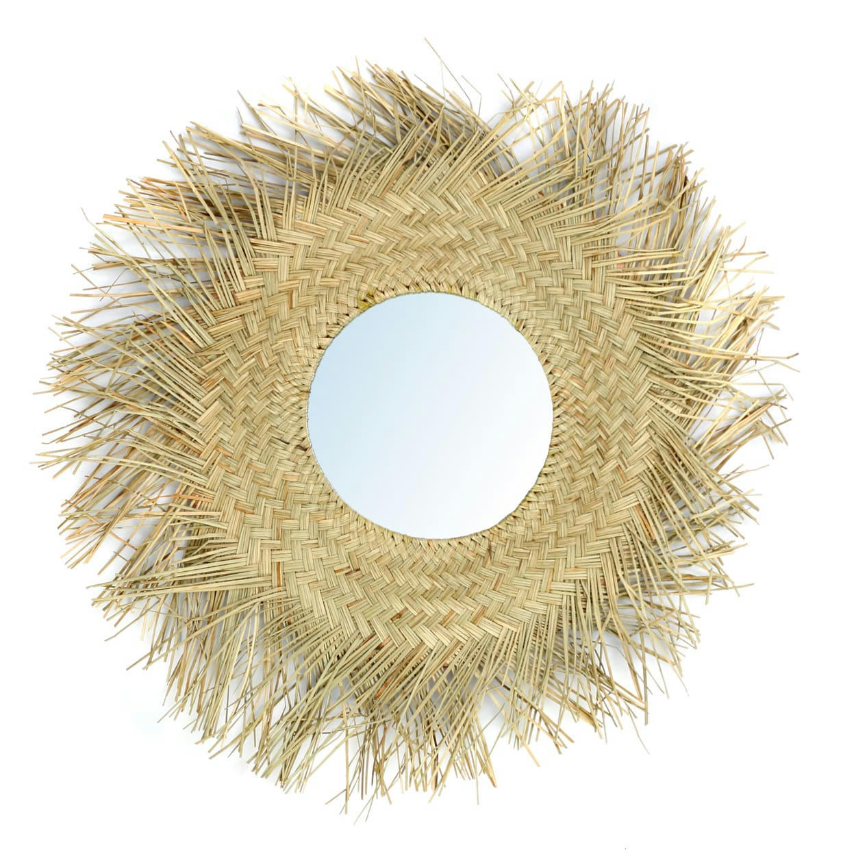 ROTAN - Miroir en rotin D65