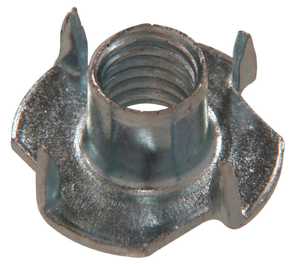 Hillman Tee Barrel Shaped Nuts, InternAlly Threaded, Zinc-Finish, Assorted Sizes, 2-pc
