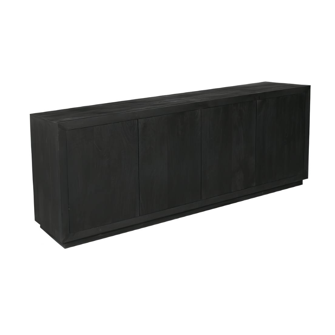 Buffet bois noir 4 portes style minimaliste MONTARO