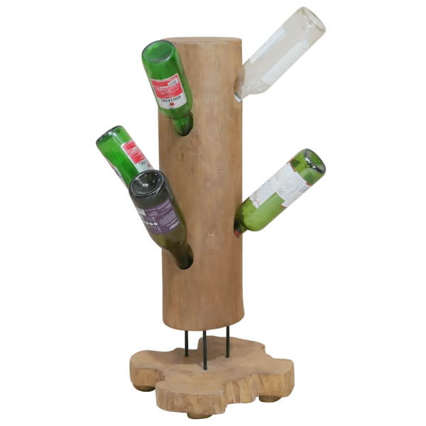VidaXL Stojak na wino BrązDrewno