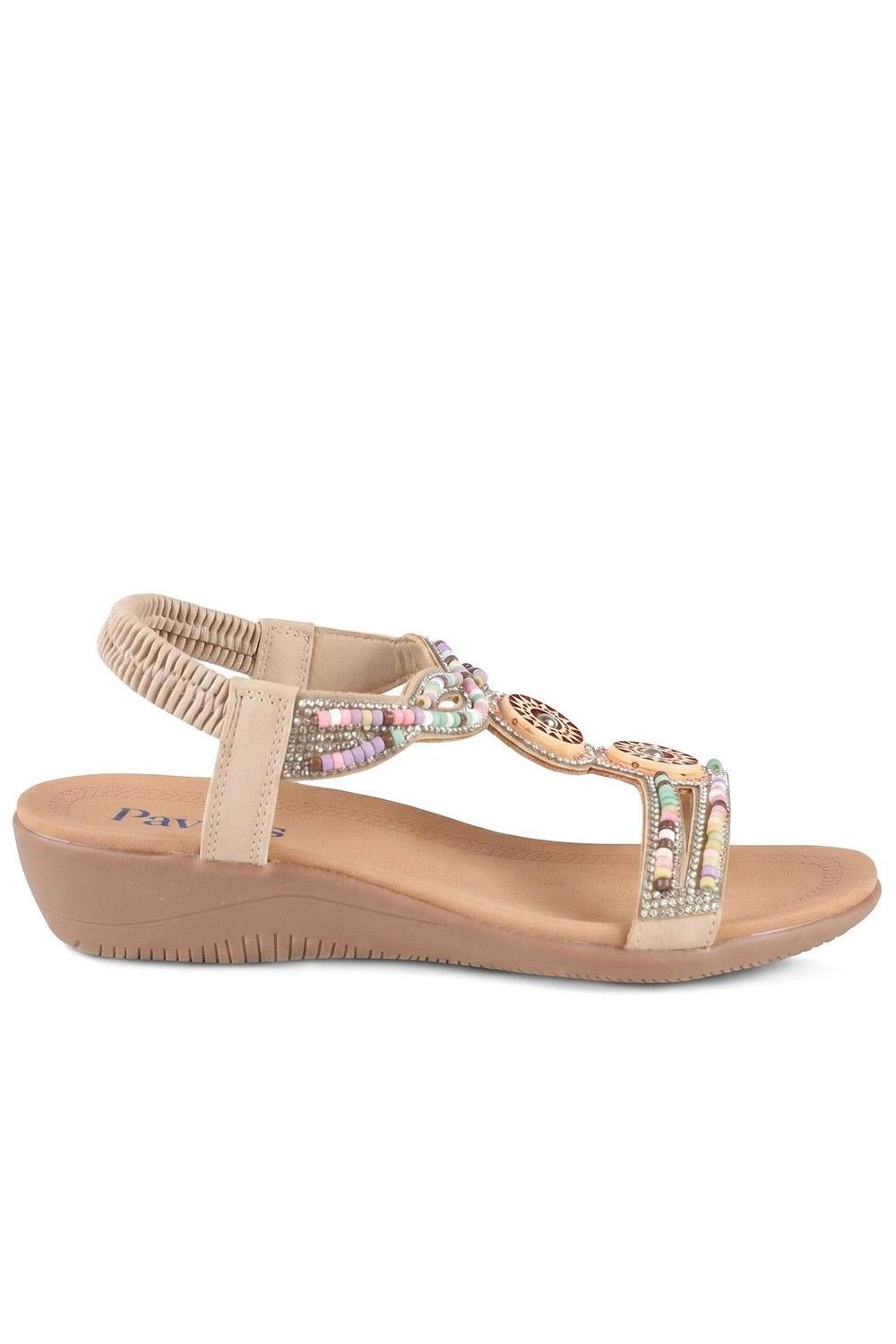Pavers Beaded Comfort Fitting Sandals