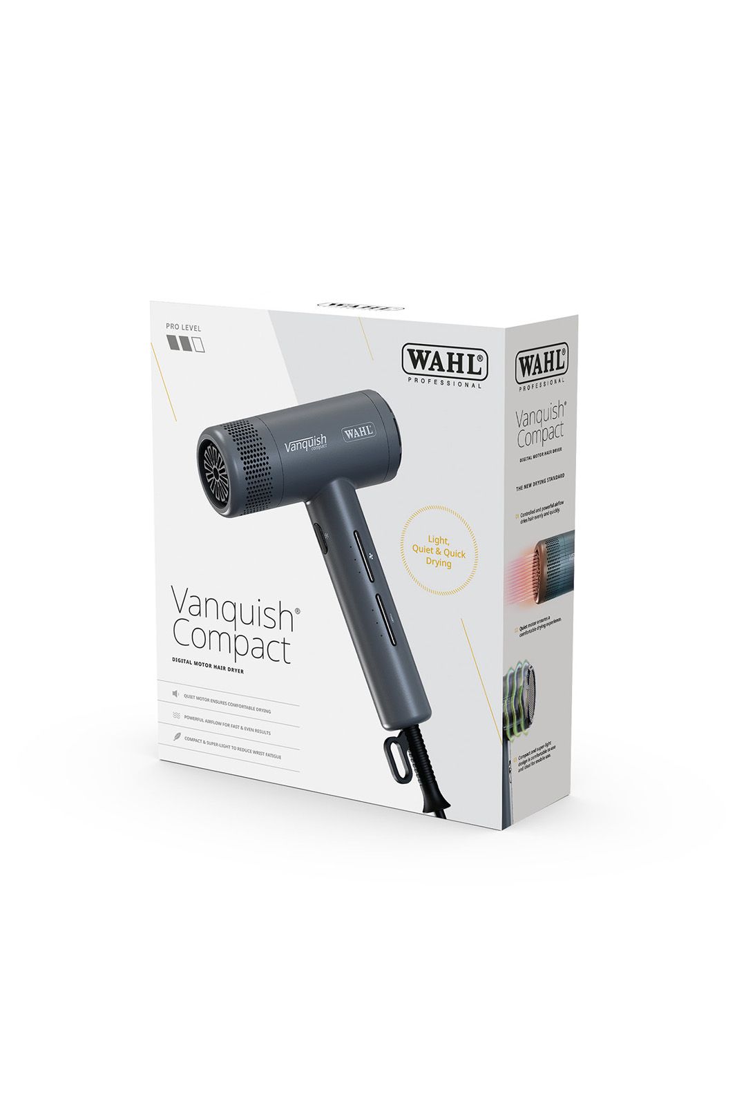 Wahl Vanquish Compact Hair Dryer - Grey