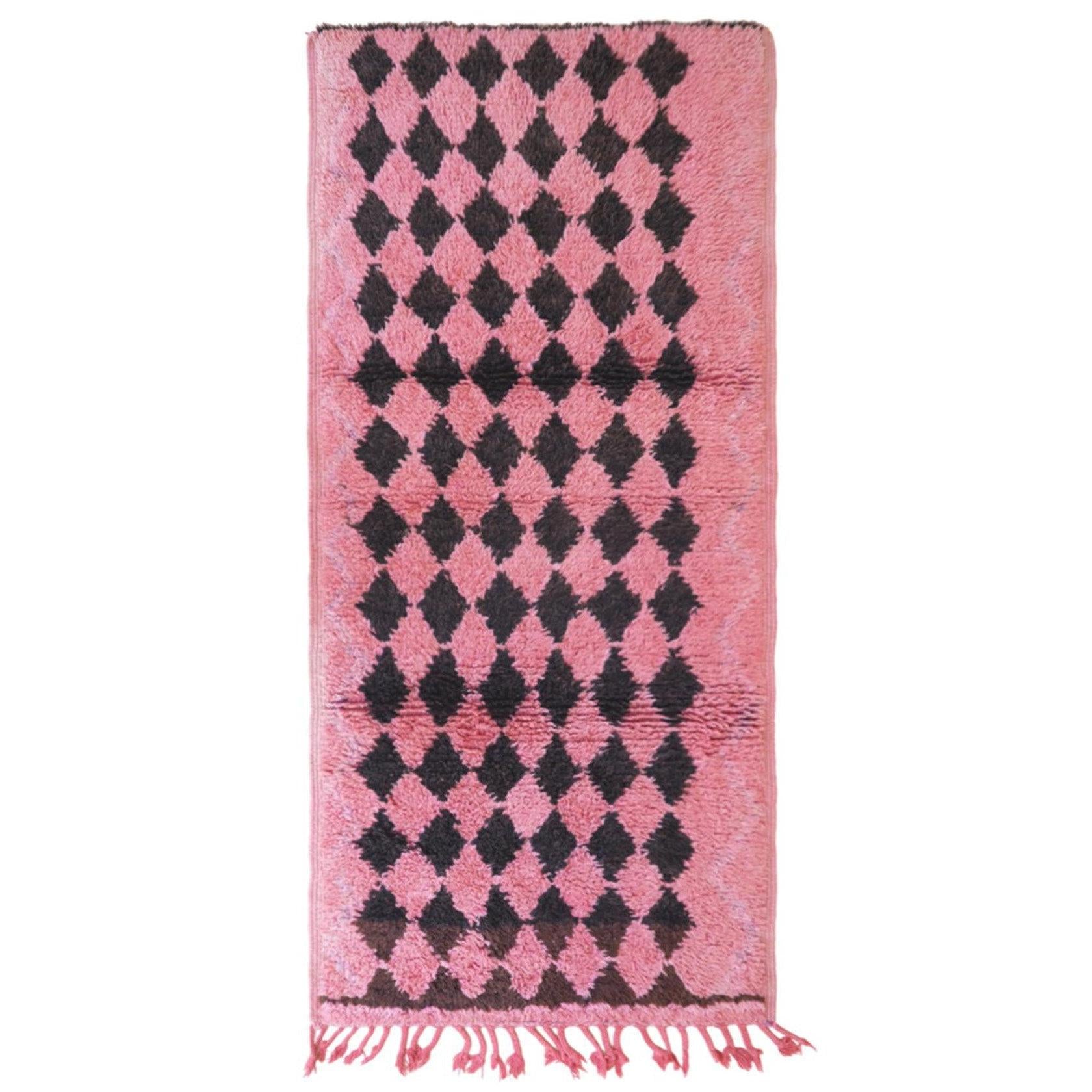 AFK Living vloerkleed Berber - handgemaakt - Wol - 87 x 193 cm