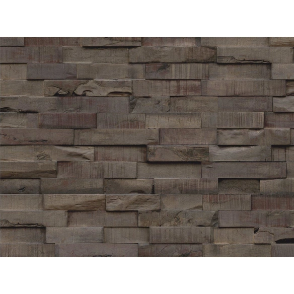 Wandverblender »INDO SLIMWOOD«, grau, geölt, Holz, Stärke: 18 mm
