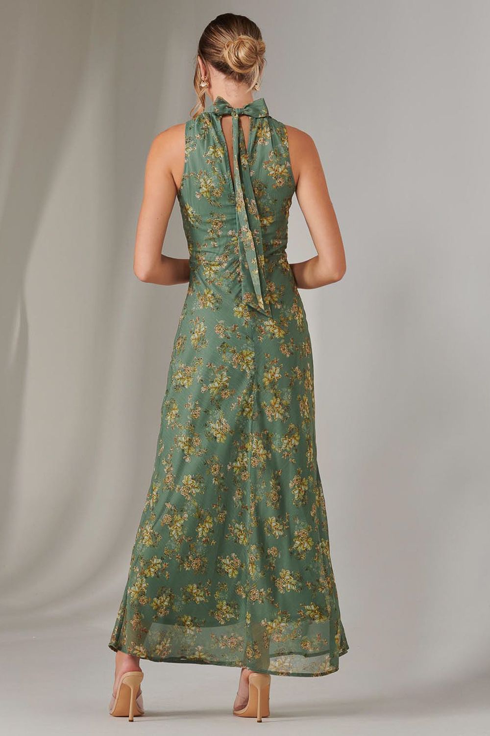 Jolie Moi Chiffon Maxi Dress