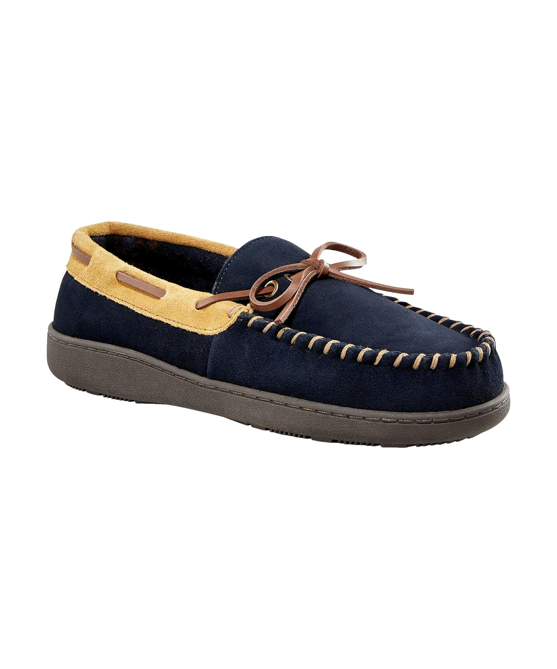 WindRiver Men's Suede Handsewn Slippers