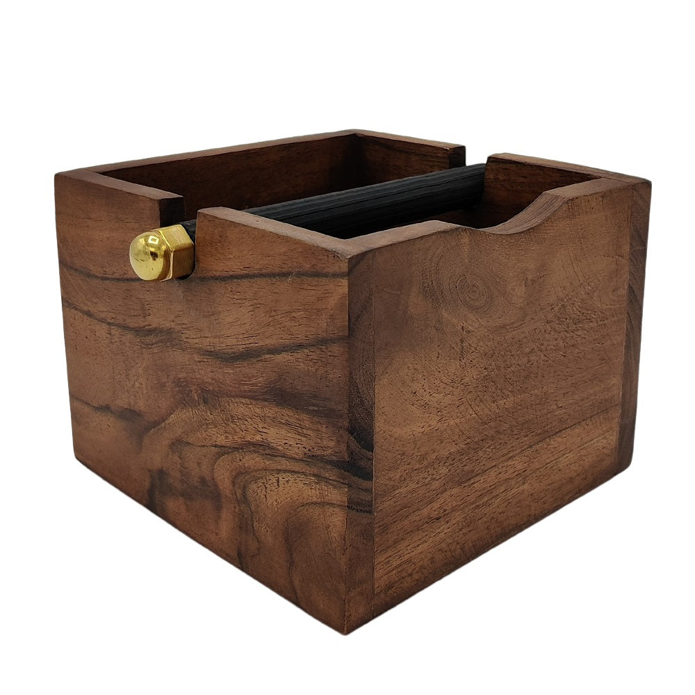 Brût Homeware uitklopbak - hout - messing