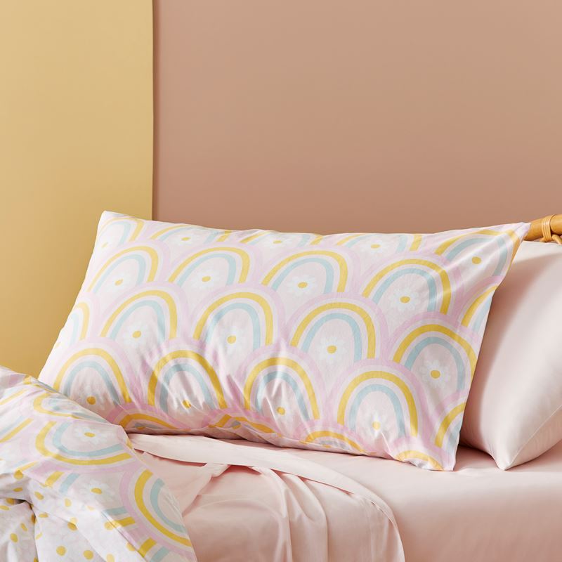 Stonewashed Rainbow Daisy Multi Quilt Cover