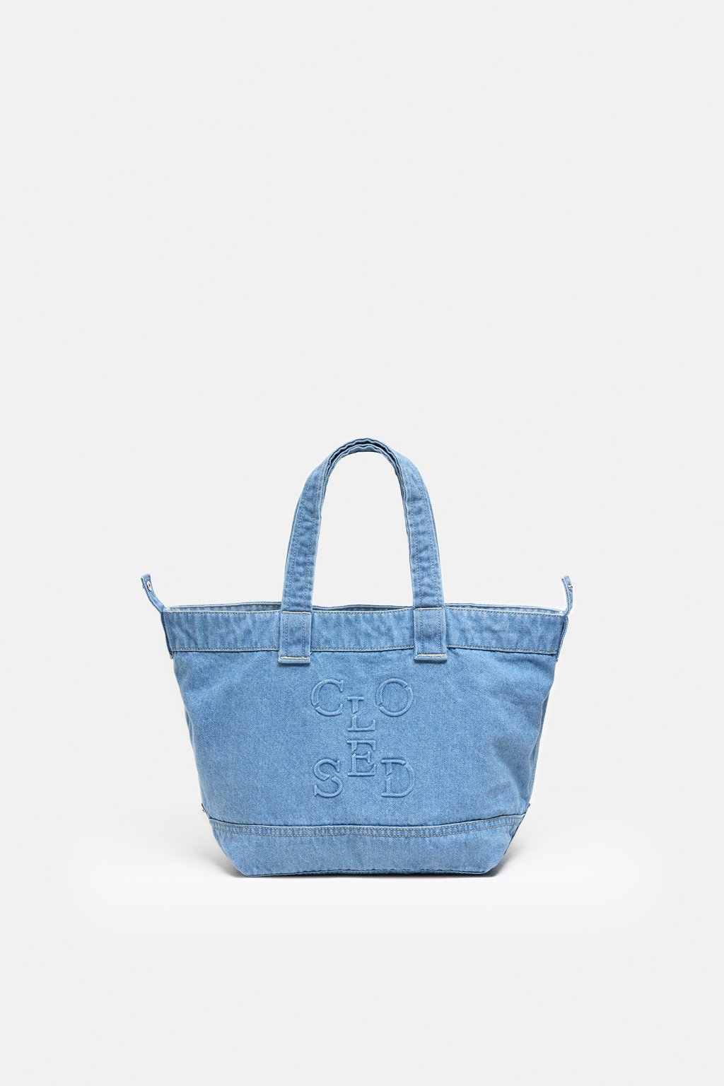 Denim-Tasche mit Logo