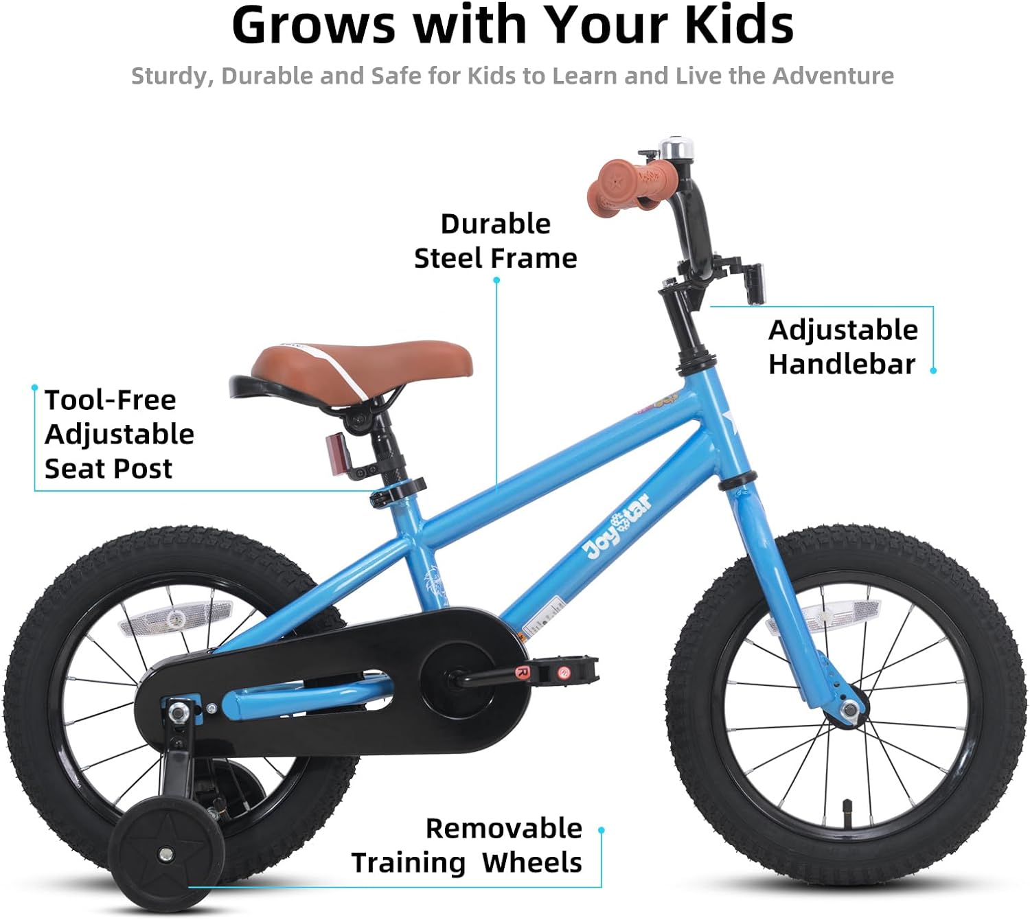 JOYSTAR Kids Bike for Ages 2-12 Years Old Boys Girls, 12-20 Inch BMX Style Kid's Bikes with Training Wheels, Children Bicycle for Kids and Toddler, Multiple Colors