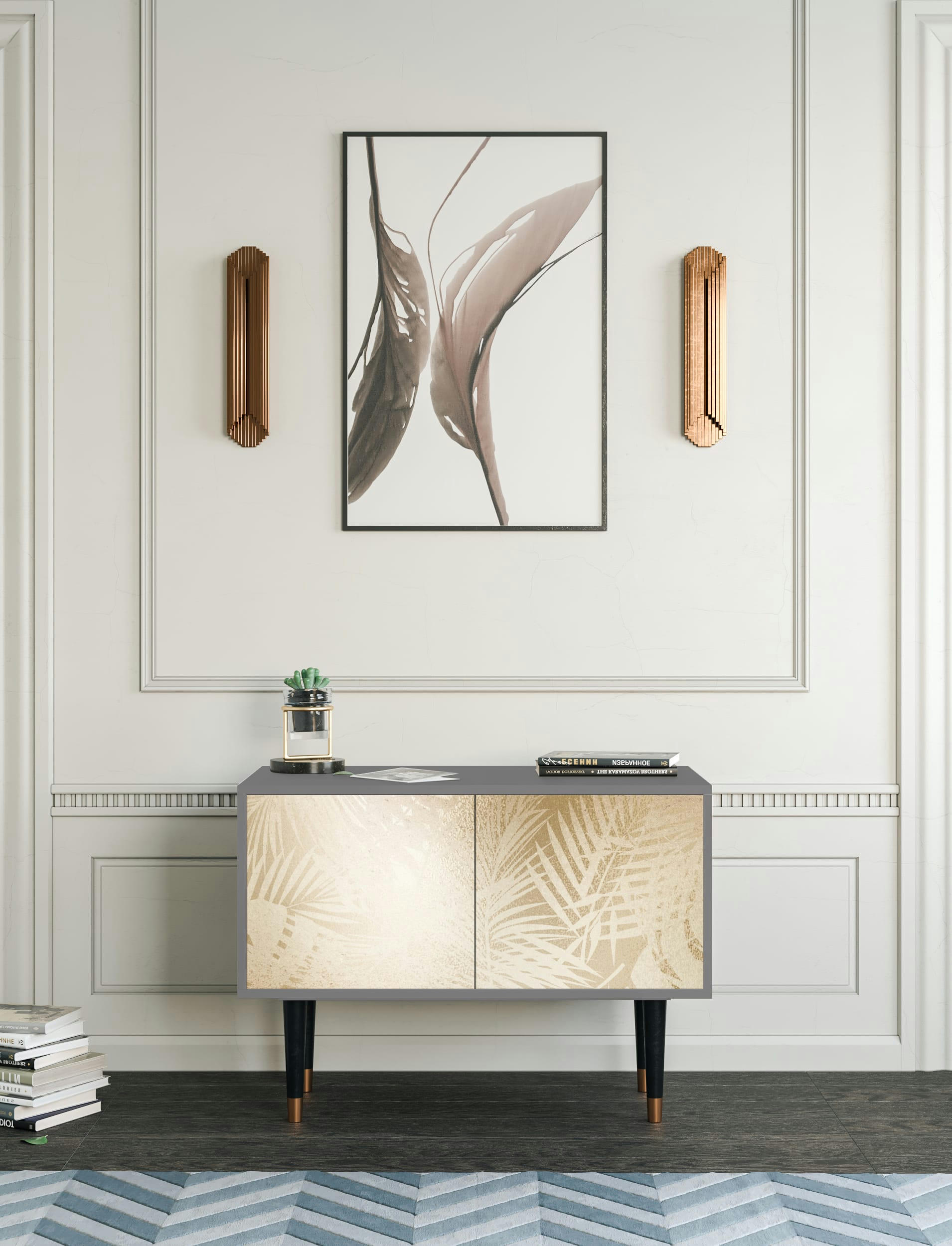 PLANT OF THE DESSERT - Buffet bas  sable 2 portes L 94 cm