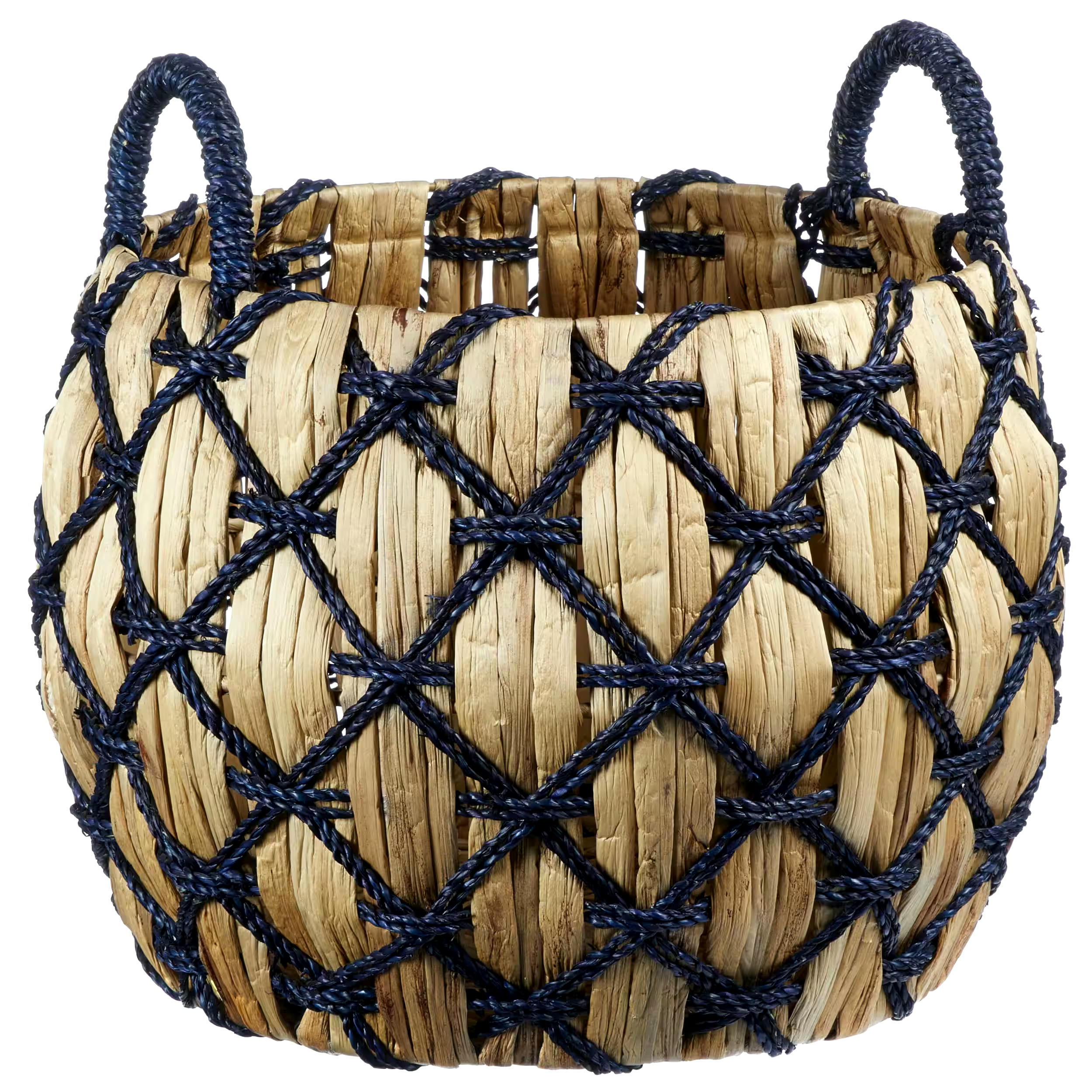 CANVAS Newport Round Hand Crafted Basket, 16.5 x 14.2-in