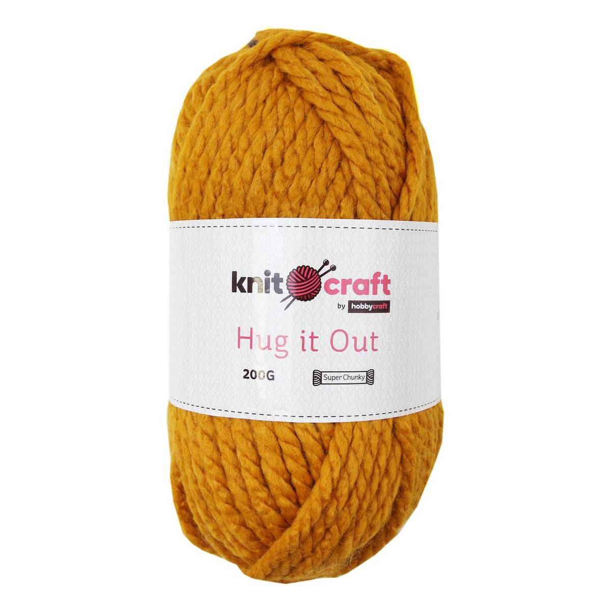 Knitcraft Mustard Hug It Out Yarn 200g