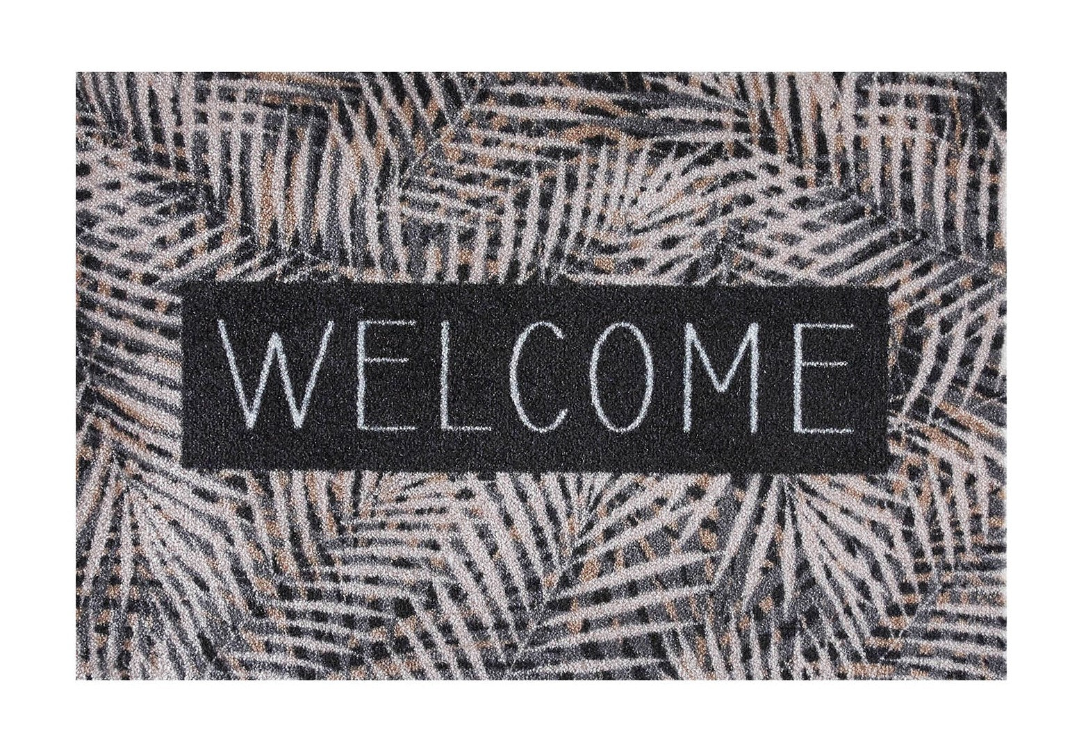 MD Entree - Deurmat - Ambiance - Leaves - Beige - 50 x 75 cm