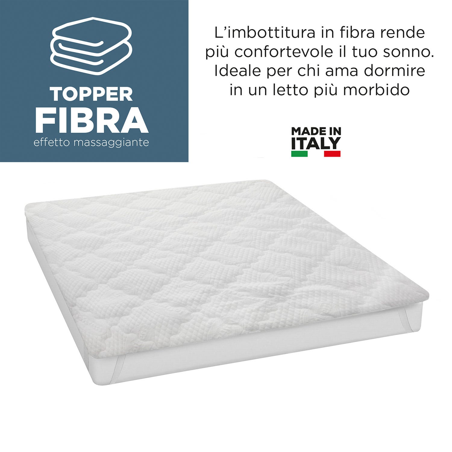 Topper matrimoniale massaggiante No Stress