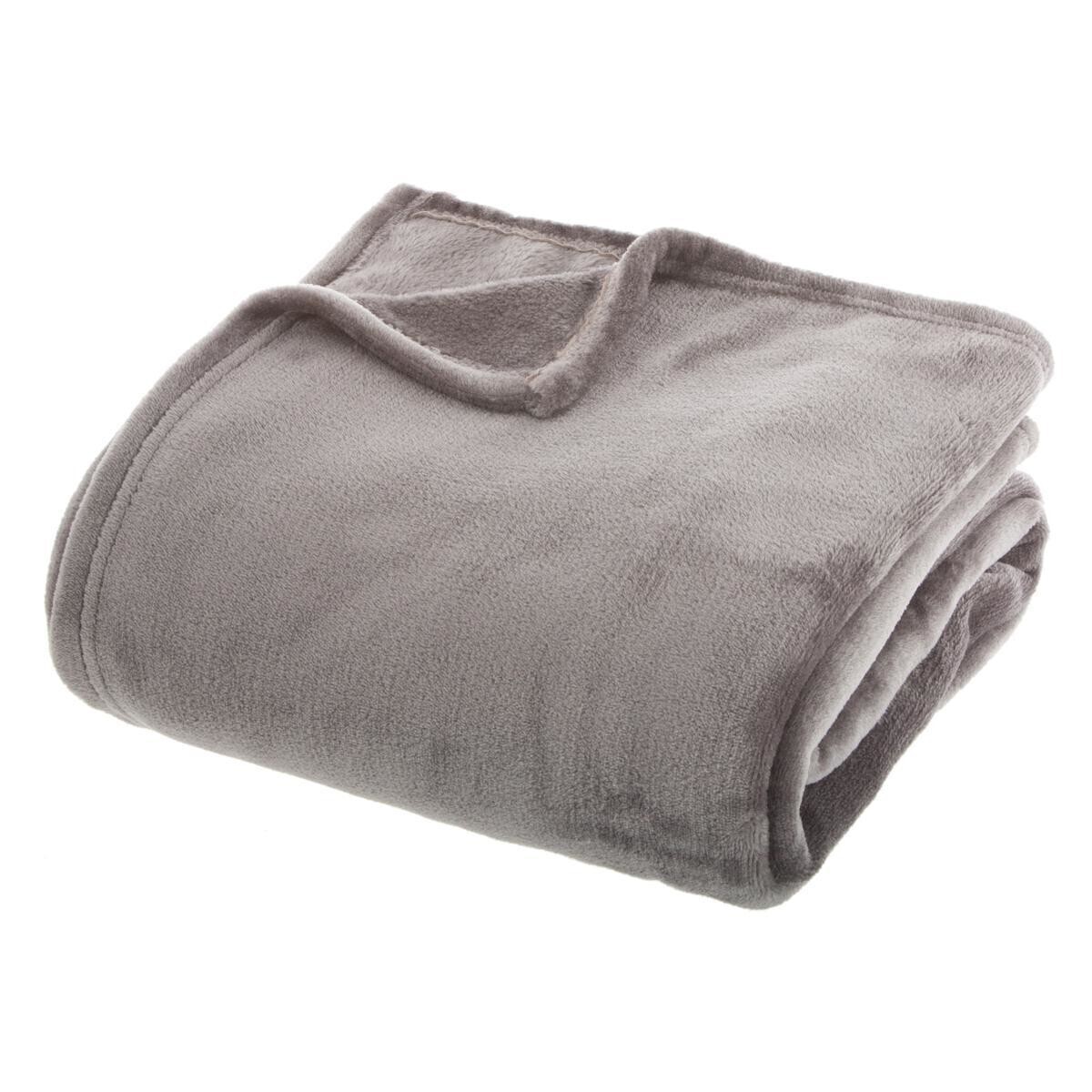 Flannel plaid Grey, 180x230 cm
