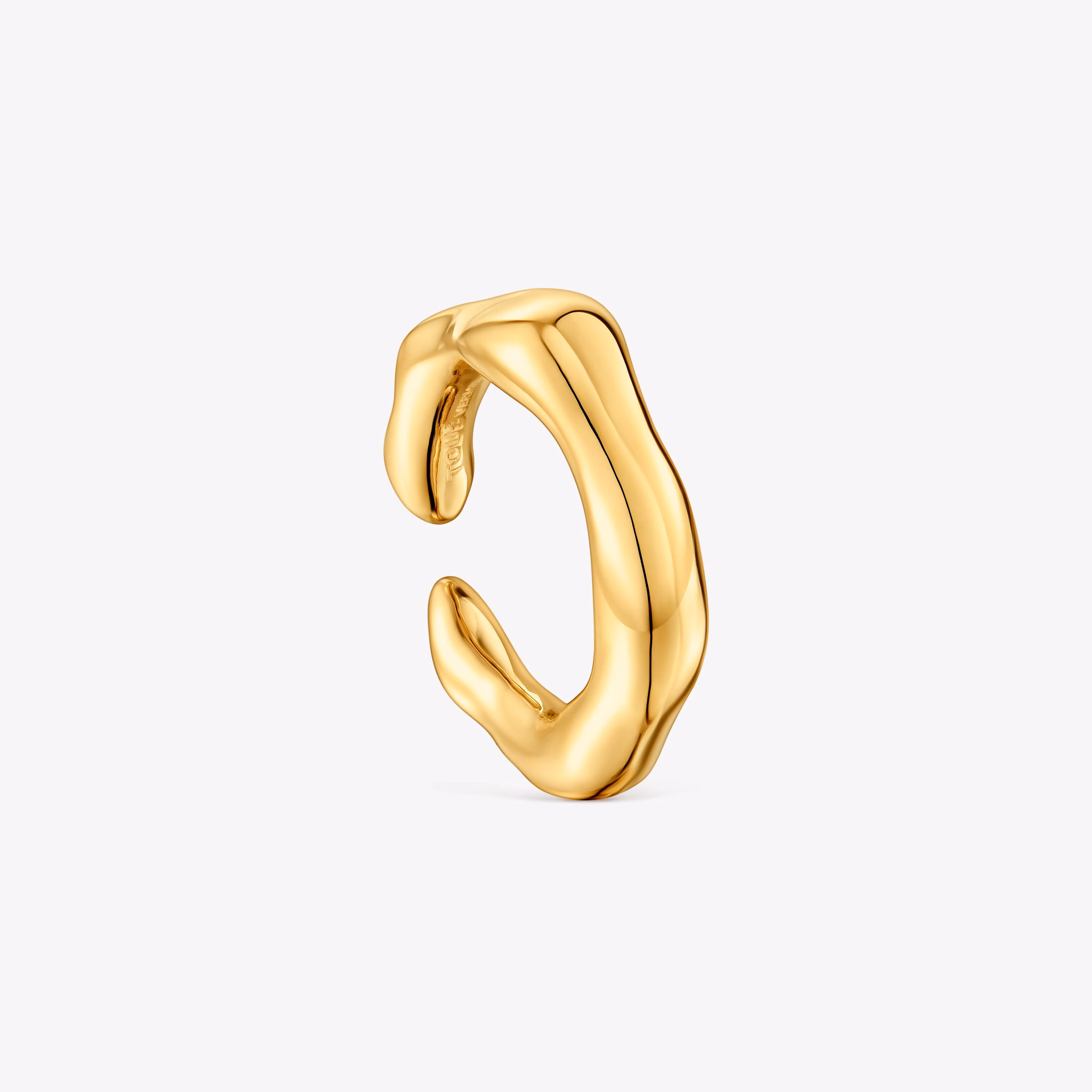 Anillo abierto de plata vermeil Tabit