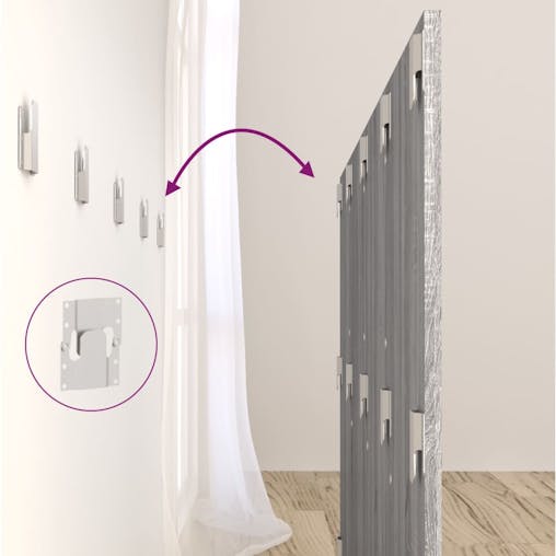 NNEVL Bed Headboard Grey Sonoma 160x1.5x80 cm Engineered Wood