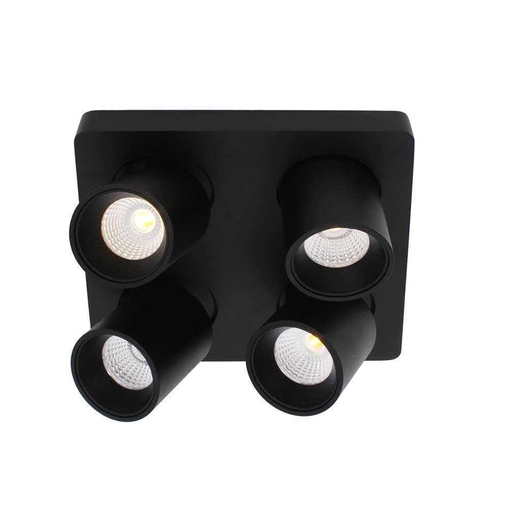 Artdelight spot Laguna - 4 lichts - 22 x 9.5  cm - zwart