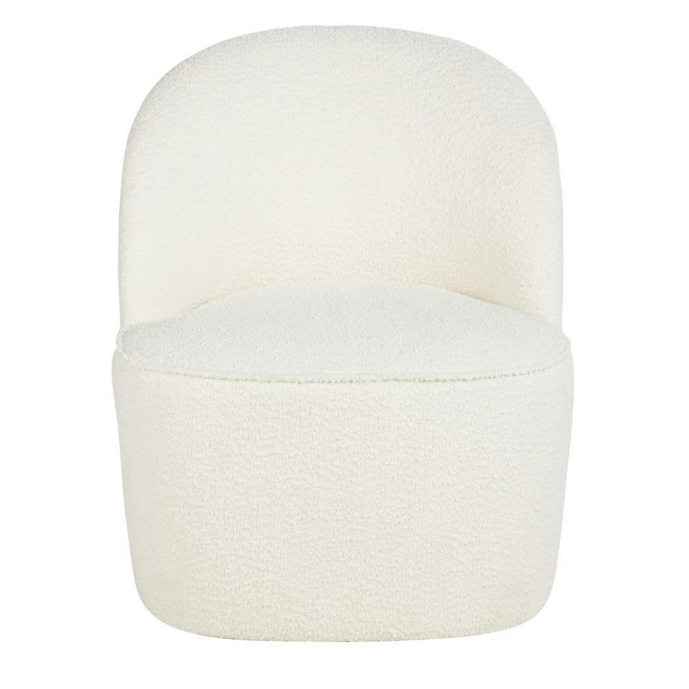 Blackhill Business - Fauteuil professionnel en tissu recyclé à bouclettes blanc cassé