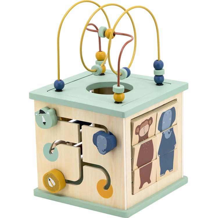 - Cube d'activités 5 en 1 en bois