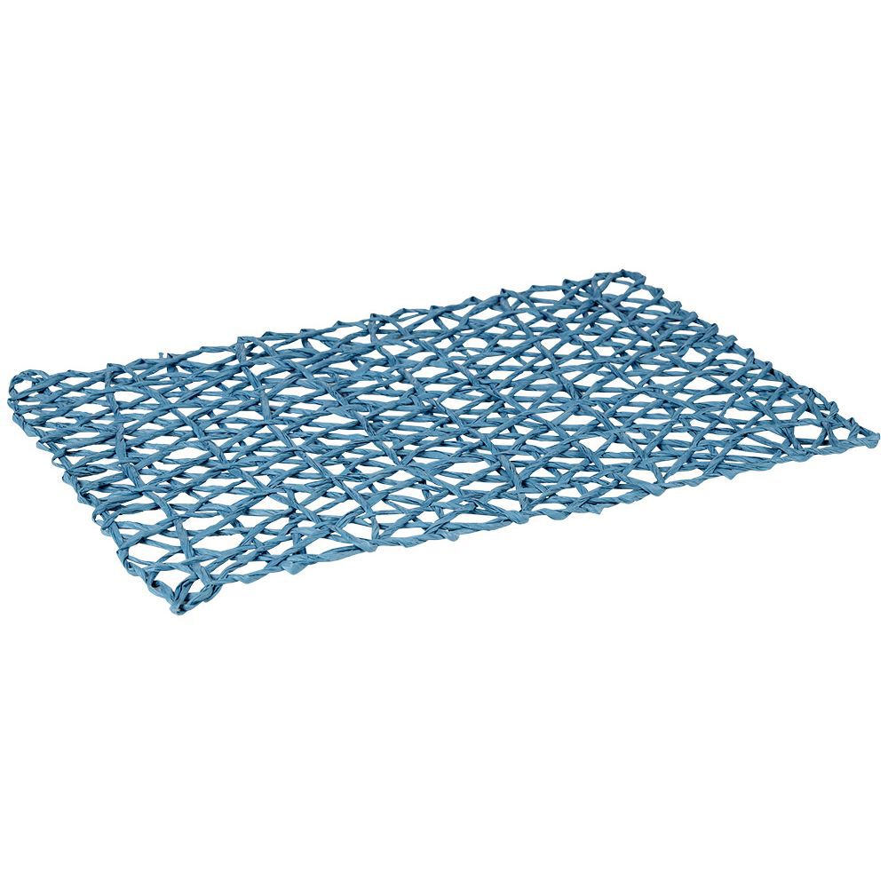 Set de table rectangulaire filaire bleu