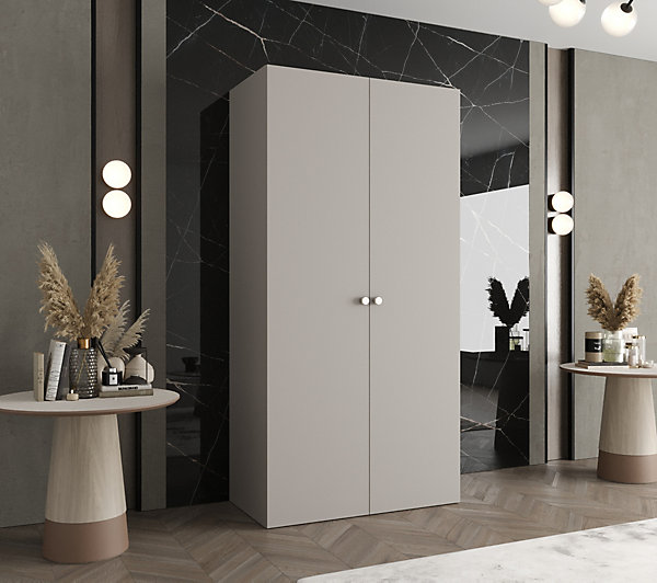 Armoire Parma 1 a portes battantes H. 202 x L.100 x P. 52, 2 portes
