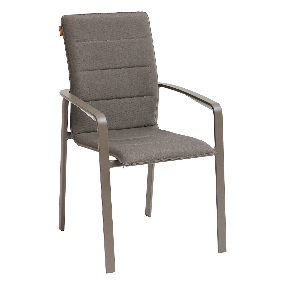 Cadeira emplhável DIESE bege em alumínio