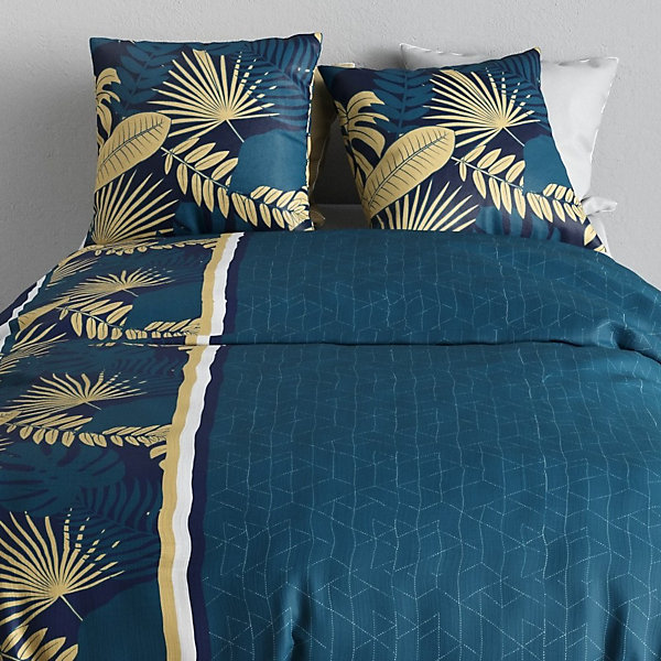Housse de couette 240x220   2 taies en coton 57 fils